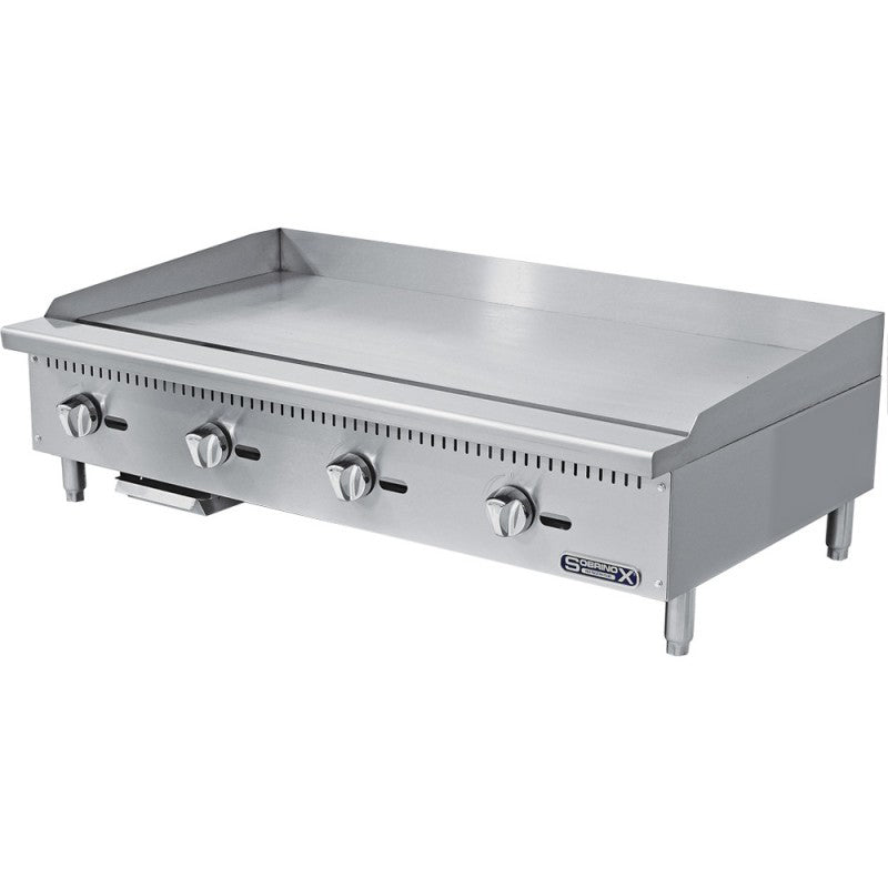 PLANCHA A GAS 4 QUEMADORES COOKRITE ACERO INOX. 430