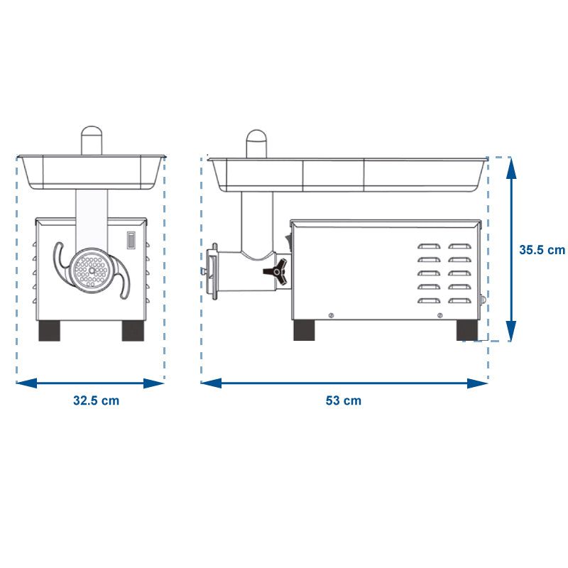 MOLINO P/CARNE TORREY FG12SS 3/4 HP