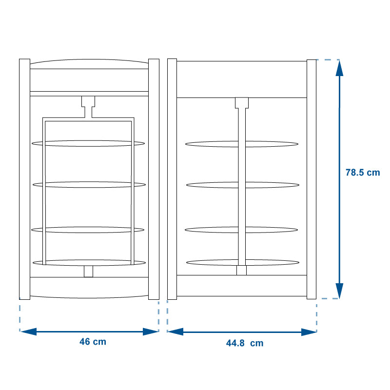 VITRINA CALIENTE GIRATORIA VCG-46-97