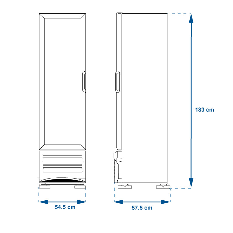 REFRIGERADOR VERTICAL TORREY VR08 TVC08 NEGRO.