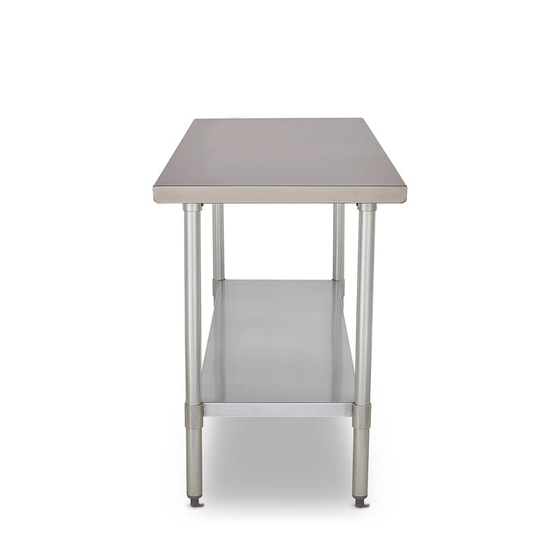 MESA DE ACERO INOXIDABLE 1.50 X .60 X .87 CON ENTREPAÑO