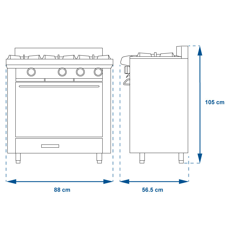 ESTUFA CORIAT EC-3-HG PETIT A.INOX. PREMIUM