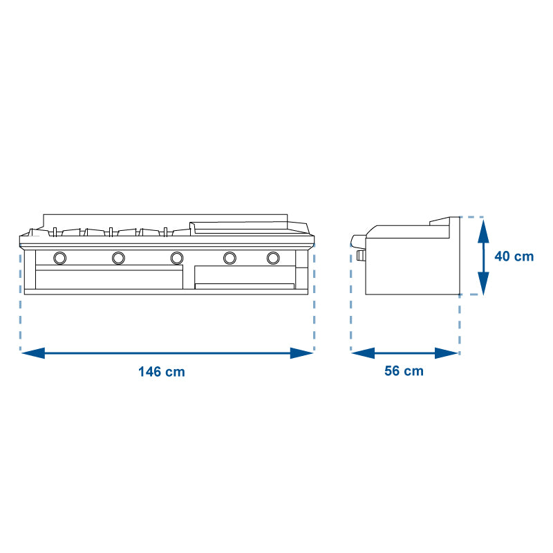 ESTUFA CORIAT EC-3-GRILL PETIT DE MESA PREMIUM