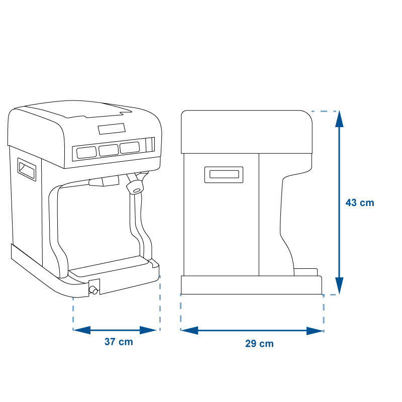 TRITURADOR DE HIELO PARA RASPADOS 50 KGS POR HORA STARMAX MIGSA