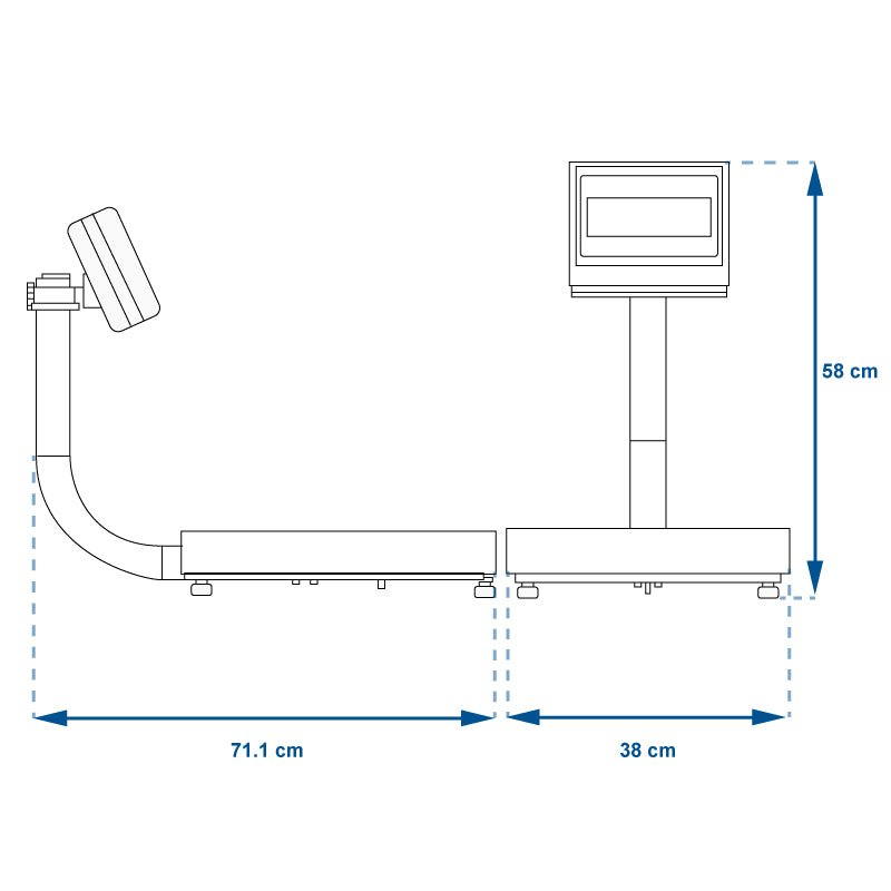 BASCULA DE RECIBO TORREY FS-200 ACERO INOXIDABLE