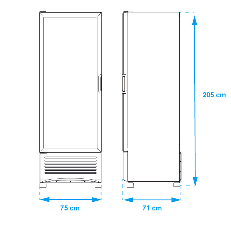 REFRIGERADOR IMBERA G319 ACERO INOX PUERTA CRISTAL