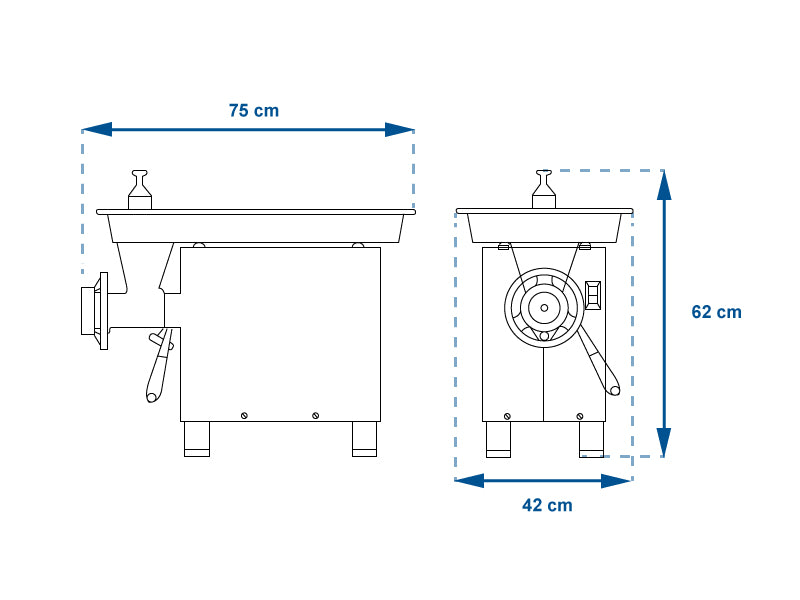MOLINO PARA CARNE TORREY M22RW2 2 HP