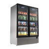 CONGELADOR VERTICAL 2 PTAS. CRISTAL 43 PIES ACERO INOX