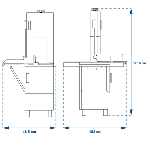 SIERRA PARA CARNE TORREY STP-295 1.5 HP MON 110/60 NAC.