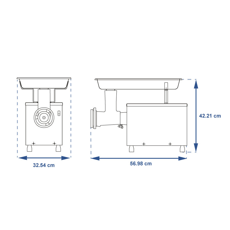 MOLINO PARA CARNE TORREY M12FS 3/4 HP