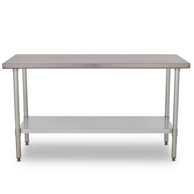 MESA DE ACERO INOXIDABLE 1.50 X .60 X .87 CON ENTREPAÑO