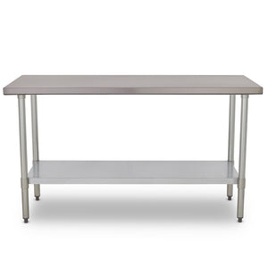 MESA DE ACERO INOXIDABLE 1.50 X .60 X .87 CON ENTREPAÑO