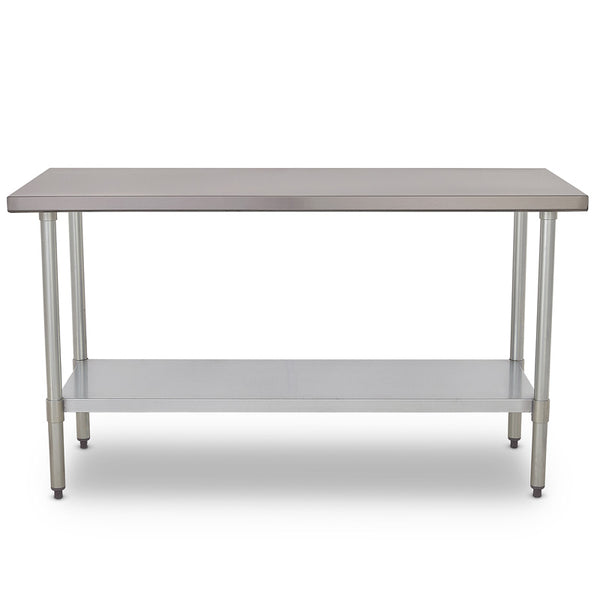 MESA DE ACERO INOXIDABLE 1.50 X .60 X .87 CON ENTREPAÑO