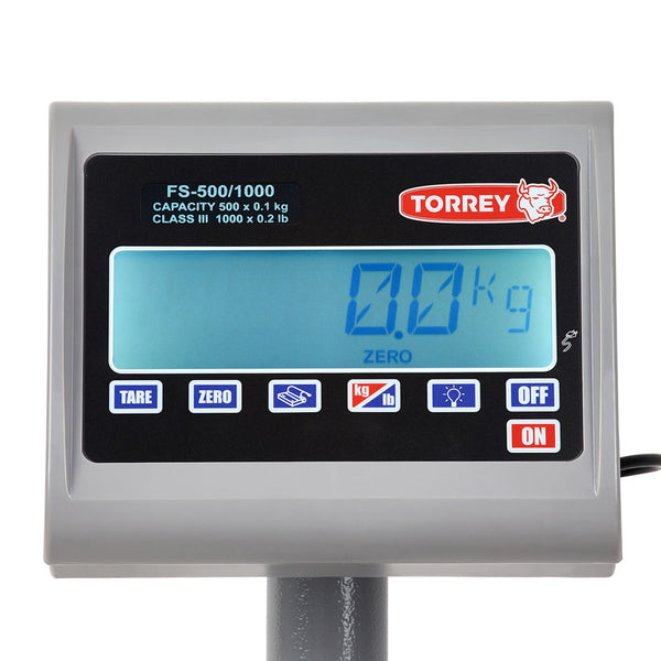 BASCULA DE RECIBO TORREY FS-500 ACERO INOXIDABLE
