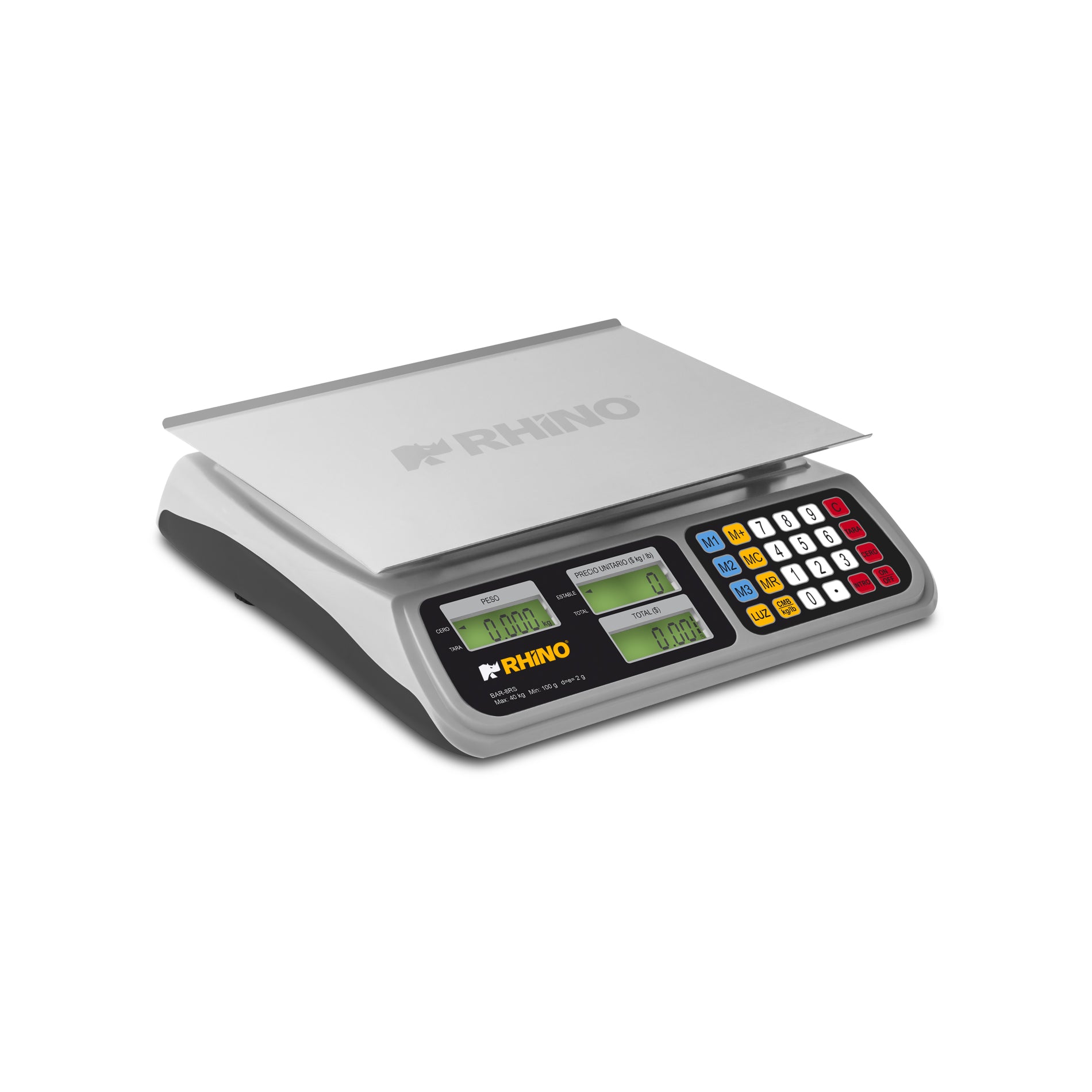 BASCULA ELECTRONICA RHINO BAR-8RS 40 KG CON USB