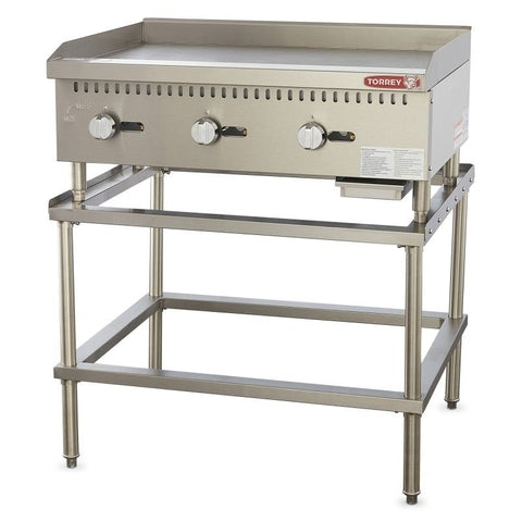 PLANCHA A GAS TORREY LINEA JR 2 QUEMADORES 90 CM