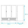 REFRIGERADOR IMBERA G372 3 PUERTAS BLANCO