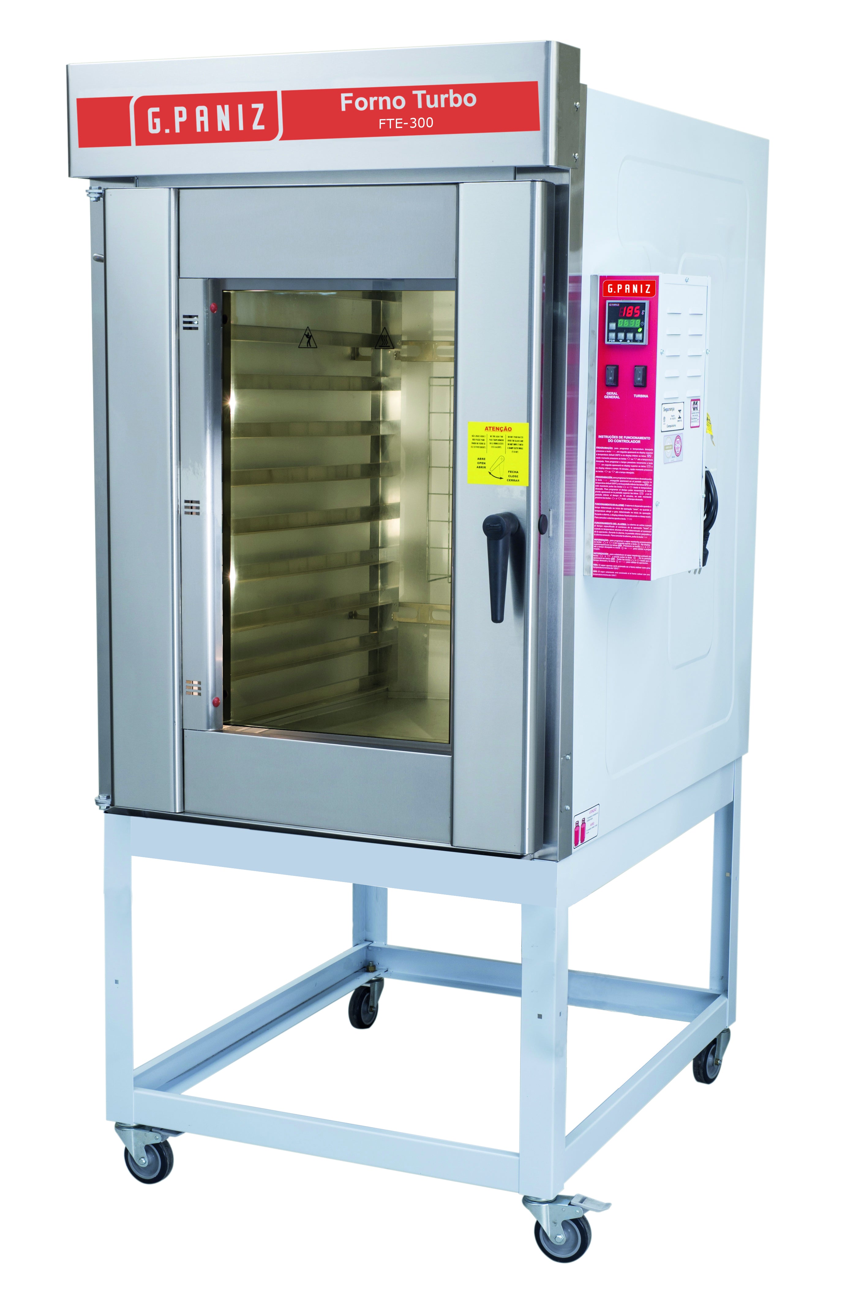 HORNO TURBO ELECTRICO GPANIZ FTE300 10 CHAROLAS