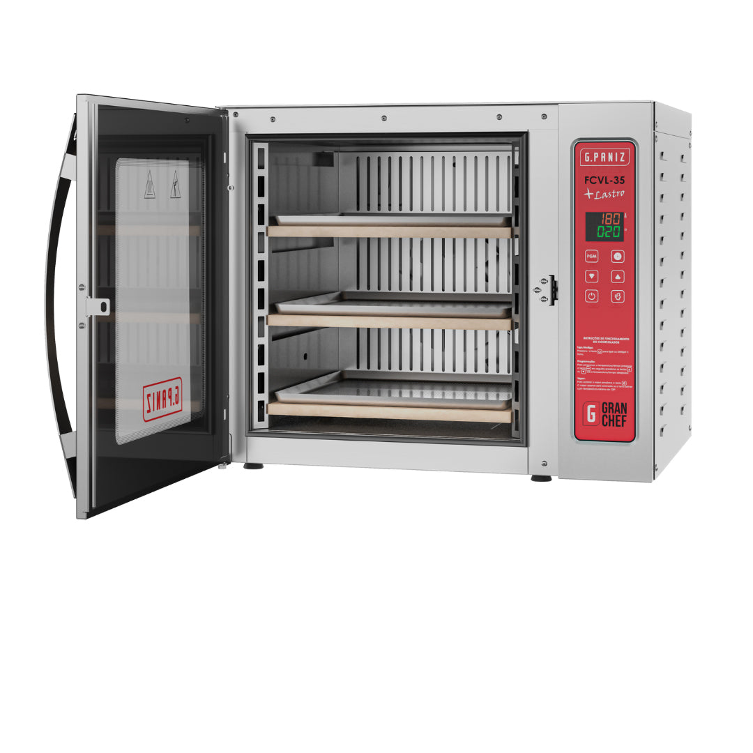 HORNO DE CONVECCION CON PIEDRA GPANIZ FCVL35 3 CHAROLAS