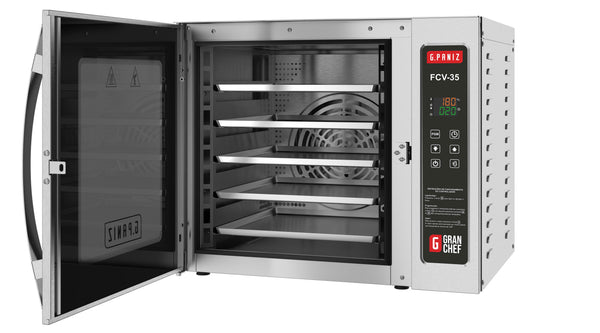 HORNO DE CONVECCION CON VAPOR GPANIZ FCV35 5 CHAROLAS