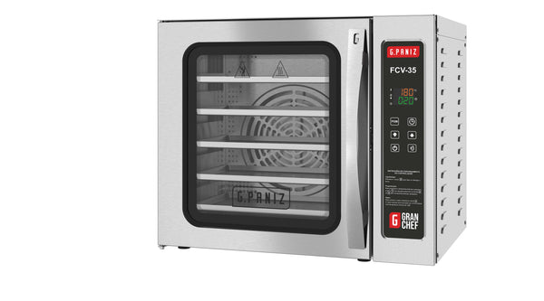 HORNO DE CONVECCION CON VAPOR GPANIZ FCV35 5 CHAROLAS