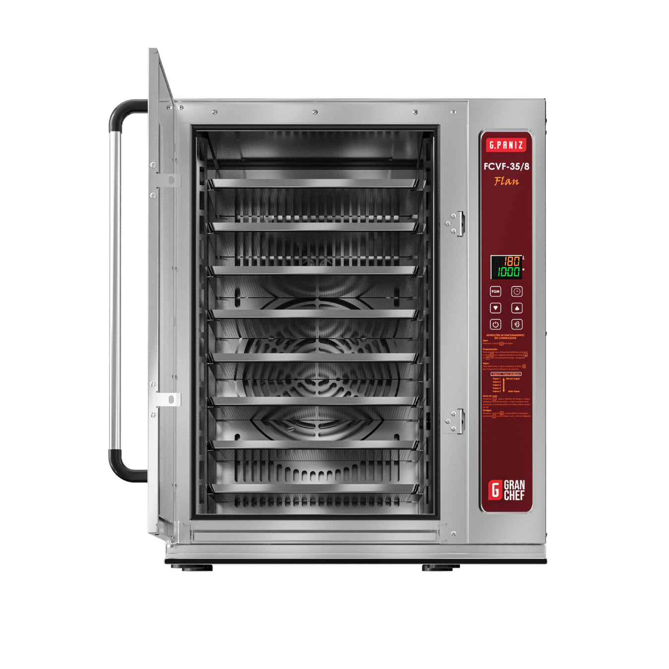 HORNO DE CONVECCION CON VAPOR GPANIZ FCVF 35/8 8 CHAROLAS