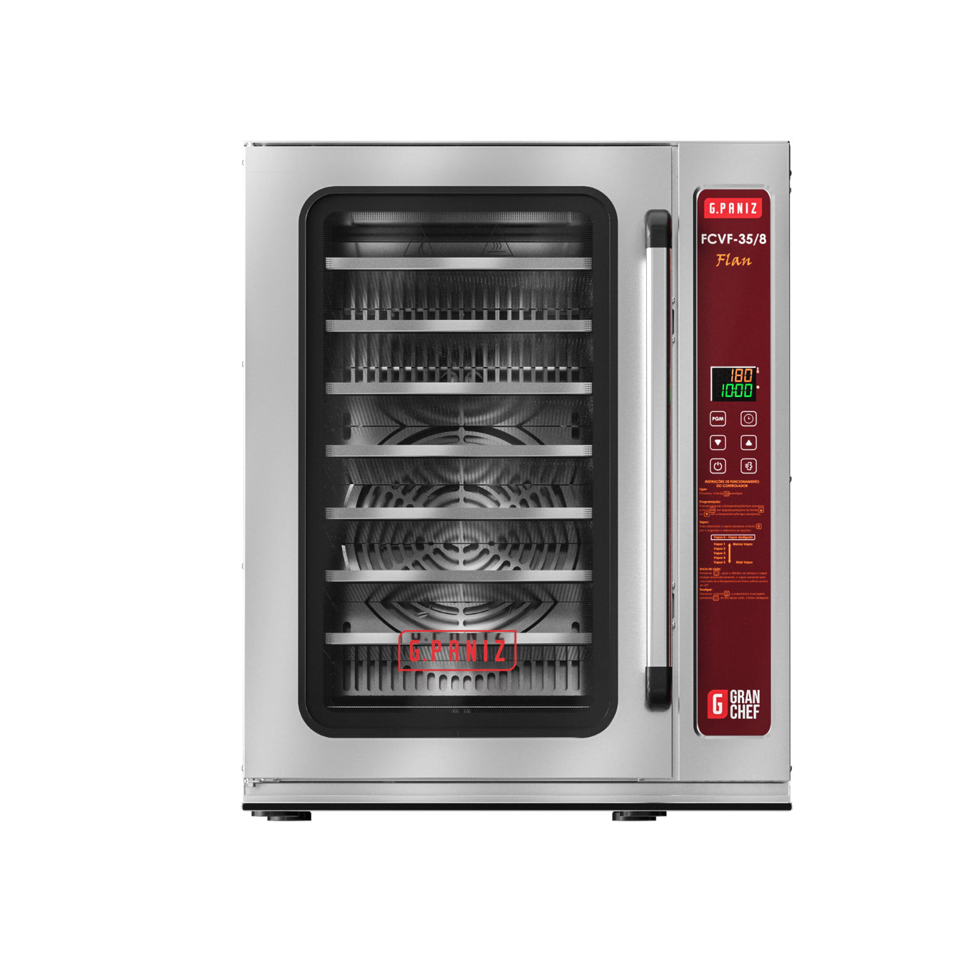 HORNO DE CONVECCION CON VAPOR GPANIZ FCVF 35/8 8 CHAROLAS