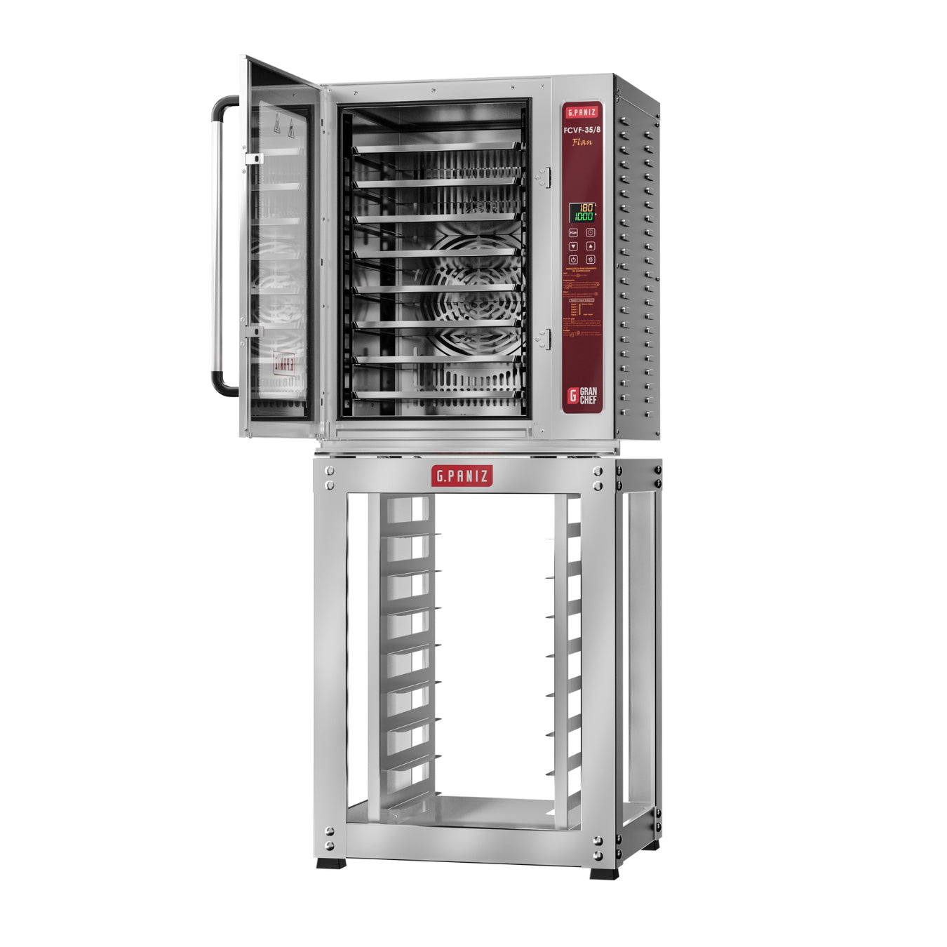 HORNO DE CONVECCION CON VAPOR GPANIZ FCVF 35/8 8 CHAROLAS