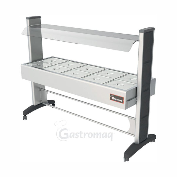 MESA CALIENTE BUFFETERA GASTROMAQ BTE10SL 10 INSERTOS