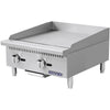 PLANCHA A GAS 2 QUEMADORES COOKRITE ACERO INOX. 430