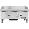 PLANCHA A GAS 2 QUEMADORES COOKRITE ACERO INOX. 430