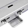 PLANCHA A GAS 2 QUEMADORES COOKRITE ACERO INOX. 430