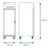 REFRIGERADOR VERTICAL TORREY VRC-20 1 PUERTA DE CRISTAL