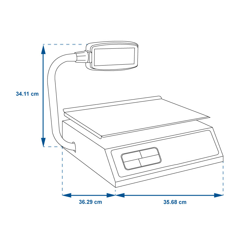 Torrey PCR-20 Bascula Comercial Acero Inoxidable 240Vca 0PCR20-N – INMEZA