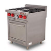 ESTUFA A GAS TORREY 4 QUEMADORES CON HORNO A. INOX 430