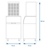 FABRICA DE HIELO FRAPE MHC-340 CON DEPOSITO Y TAPA