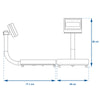 BASCULA DE RECIBO TORREY FS-200 ACERO INOXIDABLE